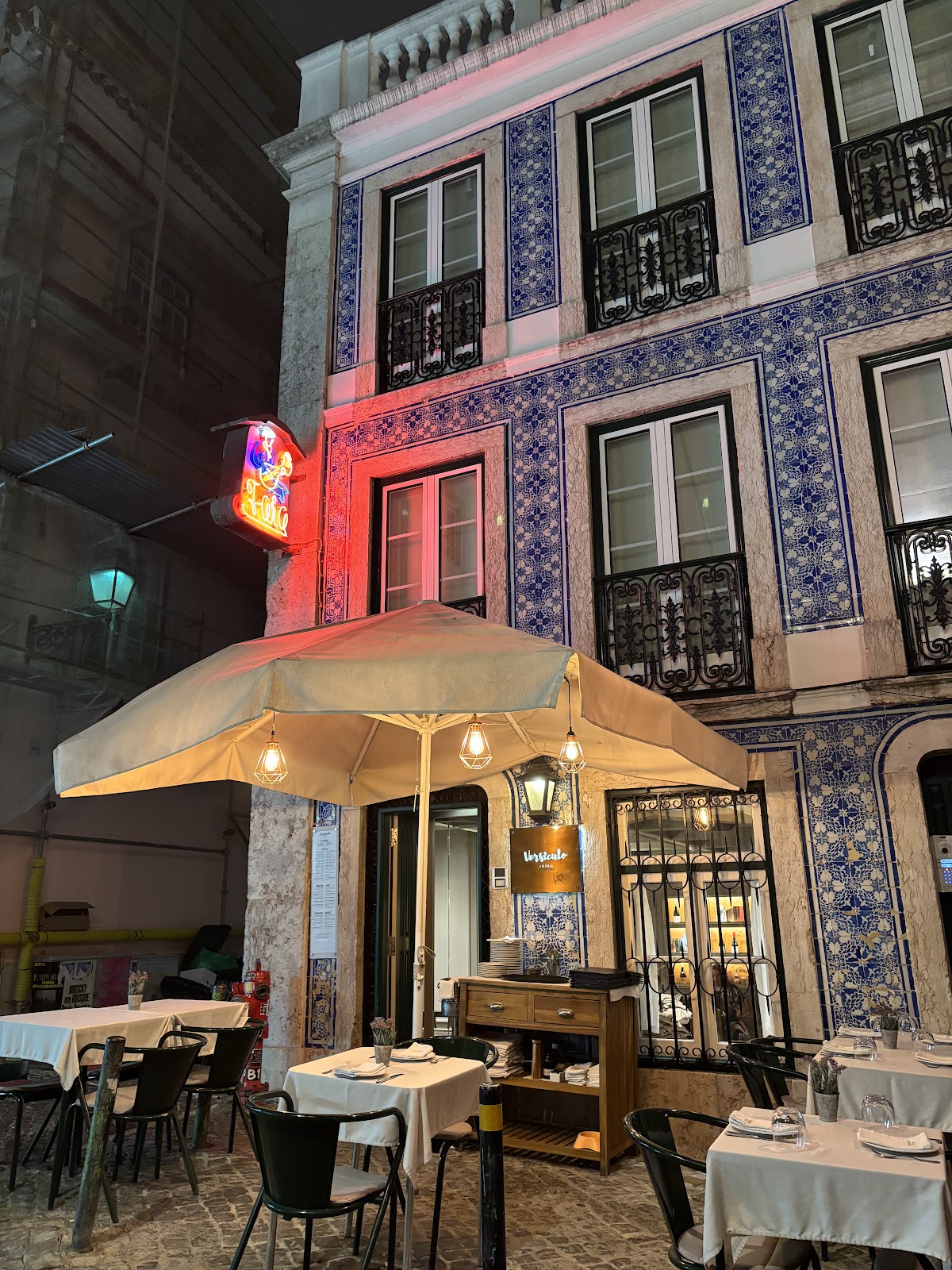 Versículo d'O Faia restaurant frontage in Lisbon